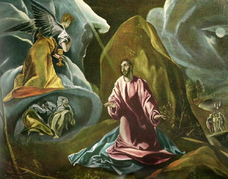 christ on the mount of olives, El Greco